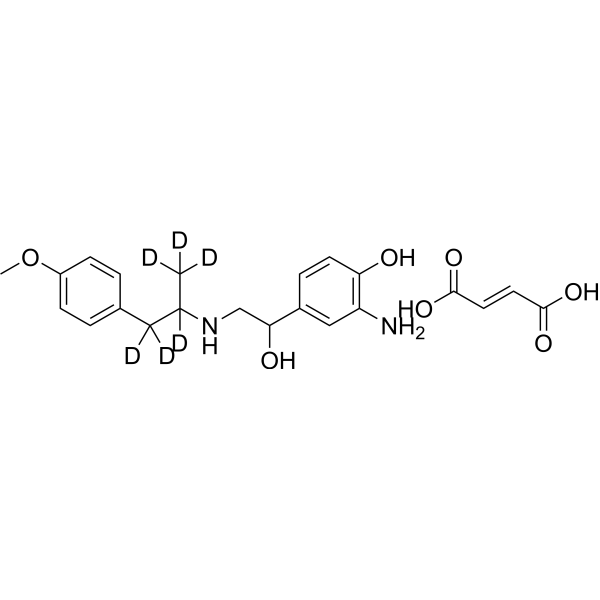 N-Deformyl Formoterol-d6 Fumarate (Mixture of Diastereomers) 1795142-59-4